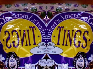 Tings, from Robert's American Gourmet, the official snack food mascot of this blog 